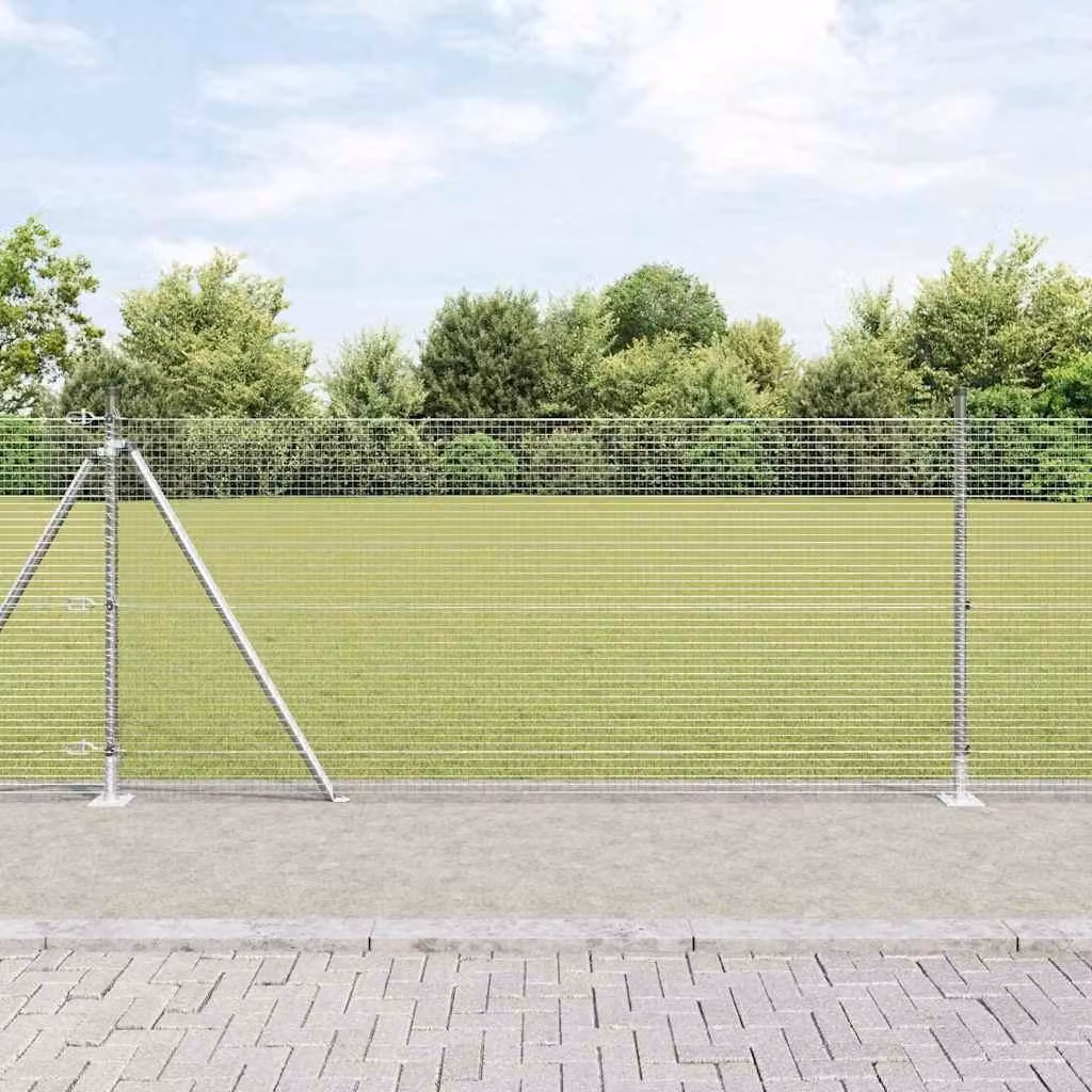Maison Exclusive - Palo della recinzione Argento 100 x 1 m (rete 19 x 19 mm)