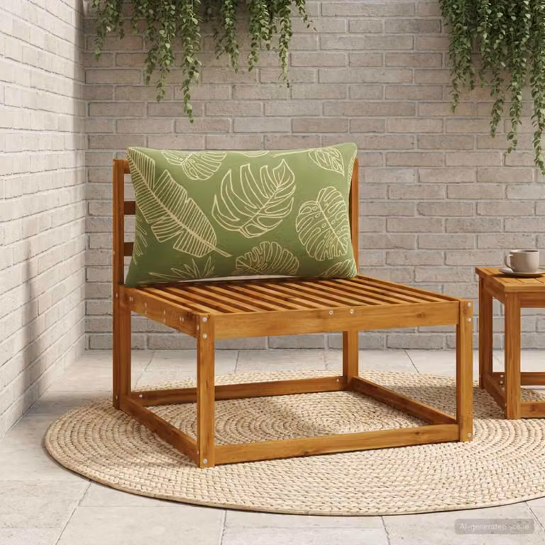 Cuscino per schiena vidaXL PUTTEN verde con motivo floreale in 100% poliestere e rivestimento lavabile