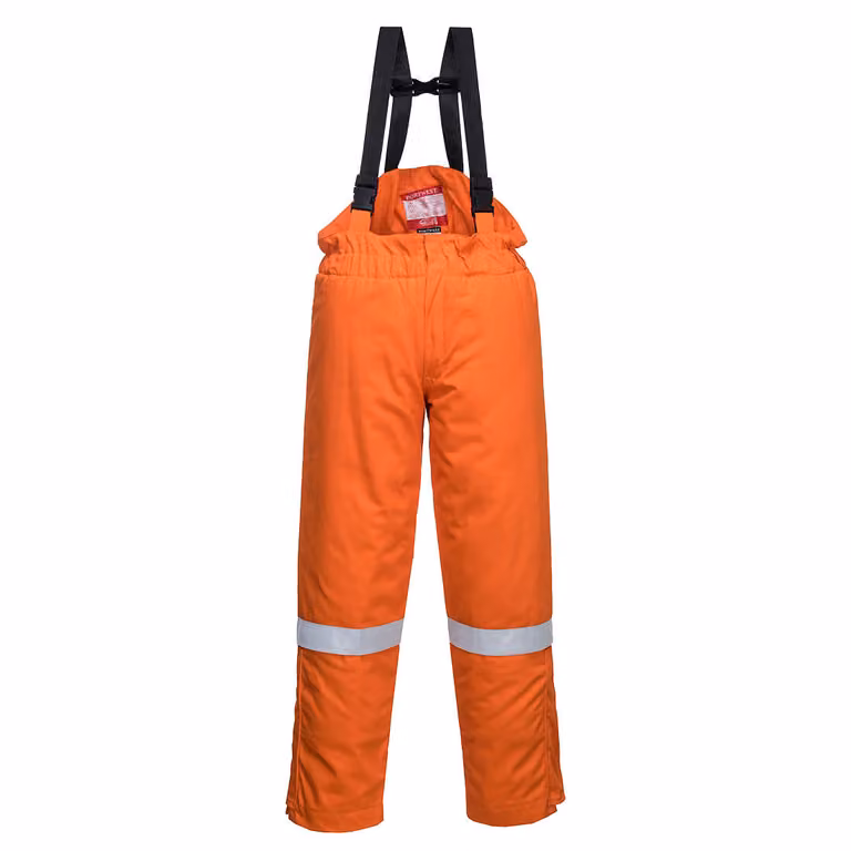 Portwest FR58 Salopette invernale antistatica ignifuga arancione Taglia S