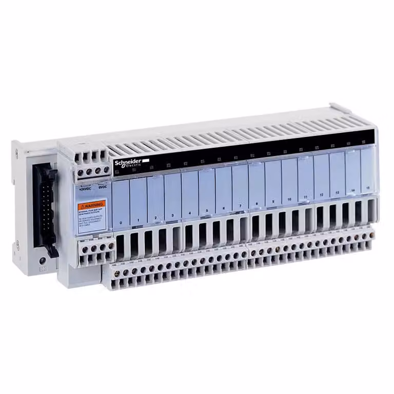 Morsettiera Schneider Electric per relè a innesto ABE7, 16 canali, relè da 12,5 mm ABE7P16T330