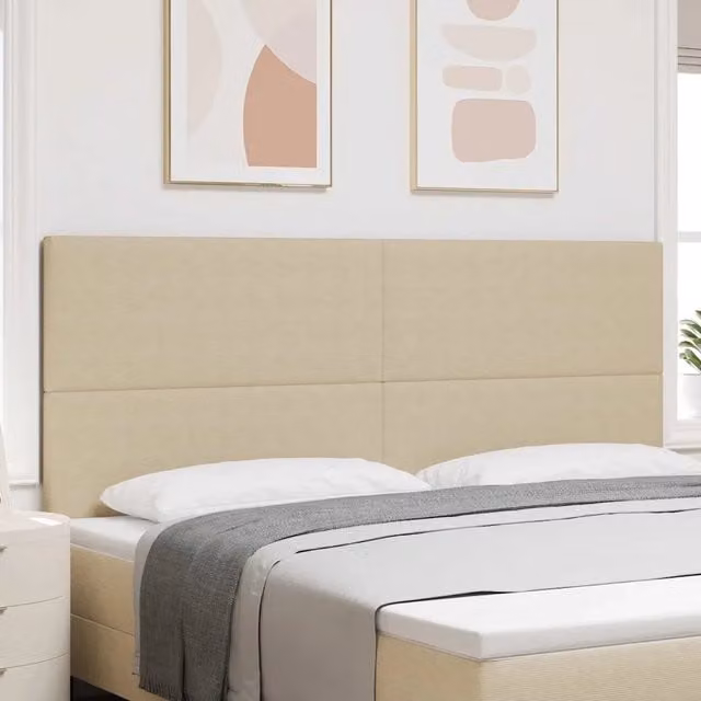 Testiera Grigio Verde Chiaro 200 cm Tessuto in Cords 3337739
