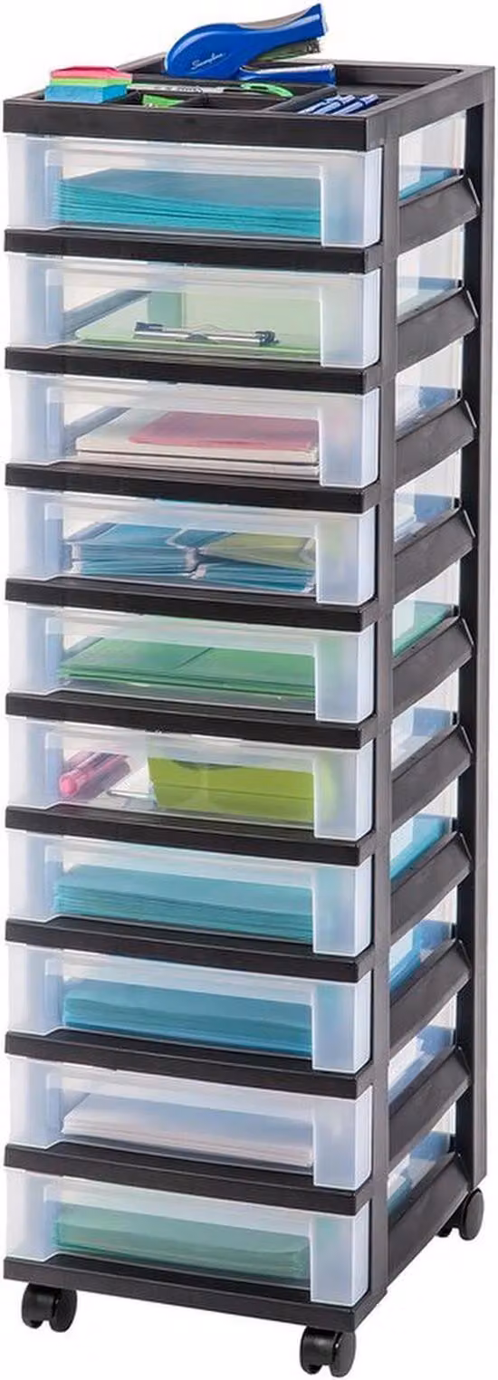 Azomor®: mobile contenitore versatile con cassetti e rotelle, ideale per la casa o l'ufficio