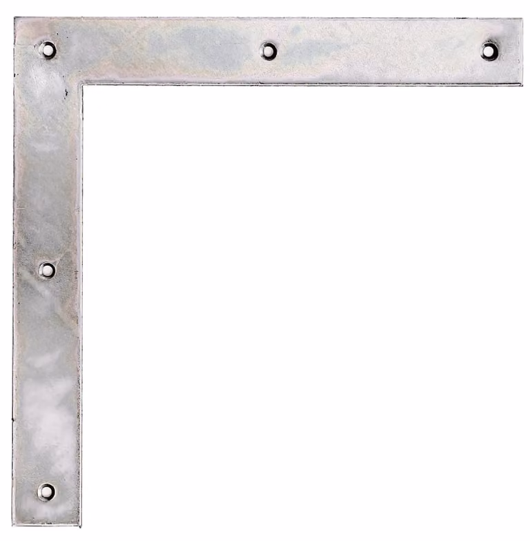 Alberts 313098 Staffa per cancello, zincata, passivata a film spesso, 300 x 300 x 40 mm