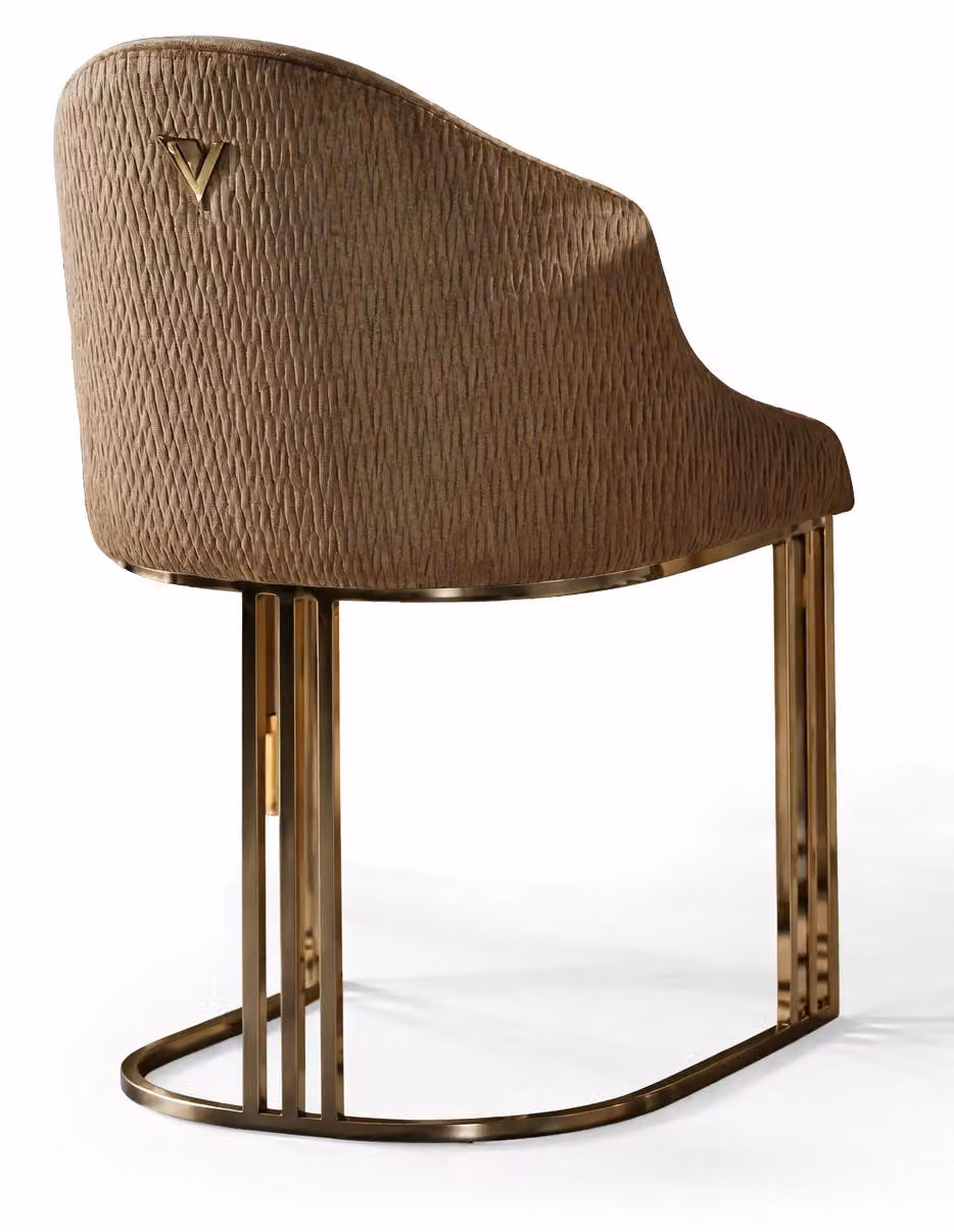 Sedia elegante, sedia da pranzo, poltrona relax, sedia di design, sedia imbottita