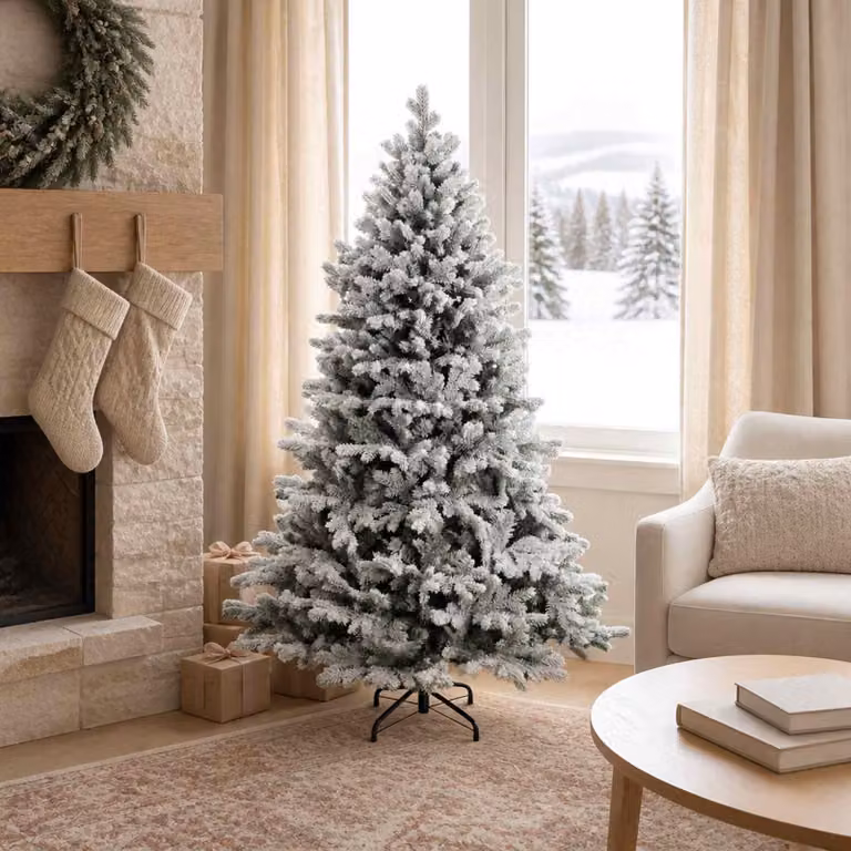Albero di Natale artificiale pieghevole, altezza 150 cm, realizzato in PVC e metallo