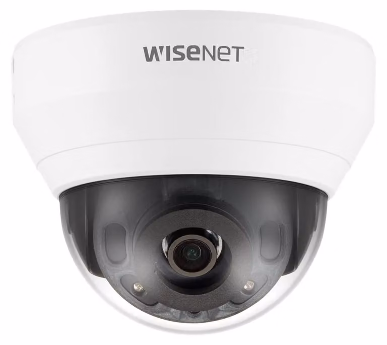 Hanwha QND-7022R, telecamera di sicurezza IP, per interni, cablata, 120 dB, montaggio a soffitto/parete, bianca