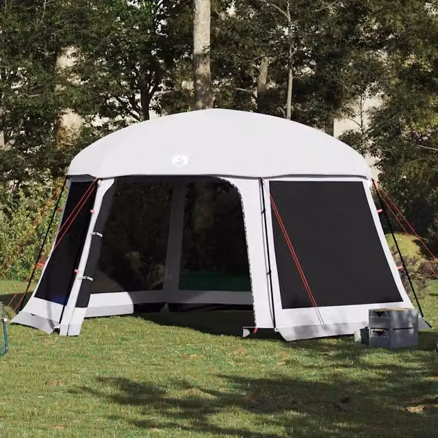 Tenda da piscina con Patta Rimovibile&Pareti in Rete-Tenda per Piscina 512x458 cm 556587