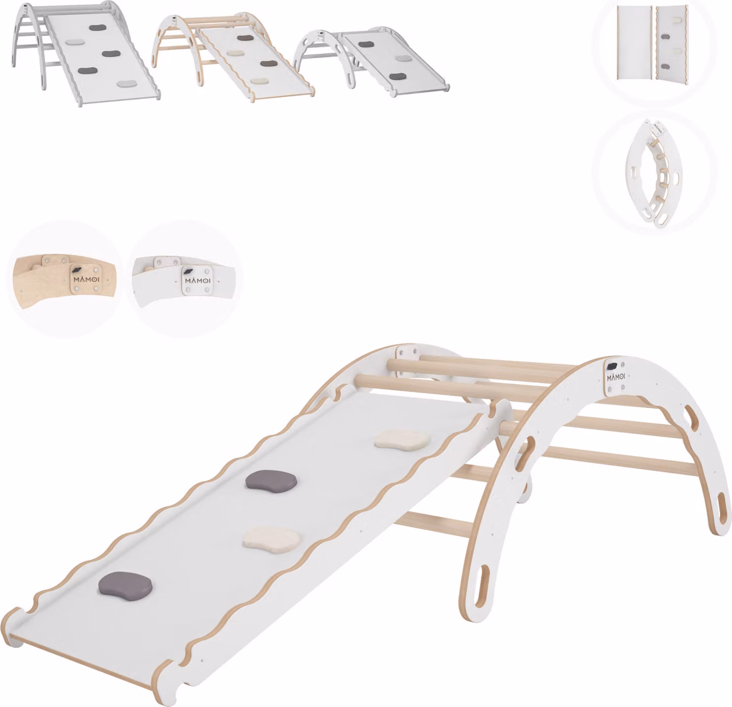 Triangolo per arrampicata in legno, Triangolo per arrampicata, Struttura per arrampicata per bambini con scivolo, Arrampicata per bambini, Struttura per arrampicata in legno 100% ECO