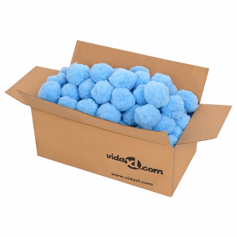 vidaXL Palline per filtro piscina antibatteriche blu 1400 g polietilene