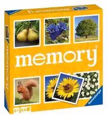 Gioco Memory Nature Ravensburger multicolore con 64 pezzi per lo sviluppo cognitivo