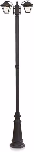 Lampada palo 2xe27 2280mm ip44 nero