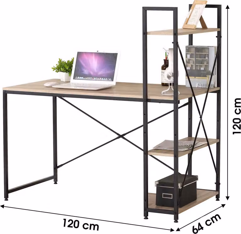 Urban Living COLORADO scrivania con ripiano 120x64x120 cm Scrivania 151380