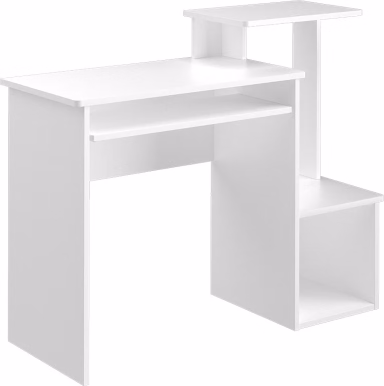 Scrivania con ripiani Vicco Karl Bianco 106 x 40 cm, Model 35996