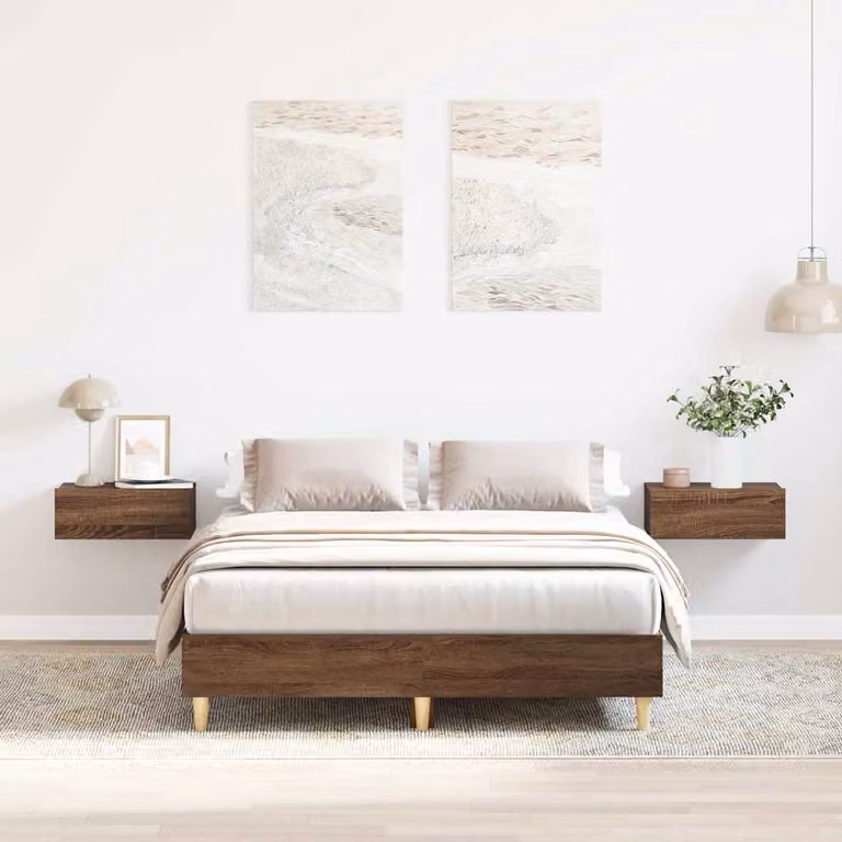 vidaXL Giroletto senza Materasso in Legno Marrone L/P/H: 120 x 200 x 25 cm