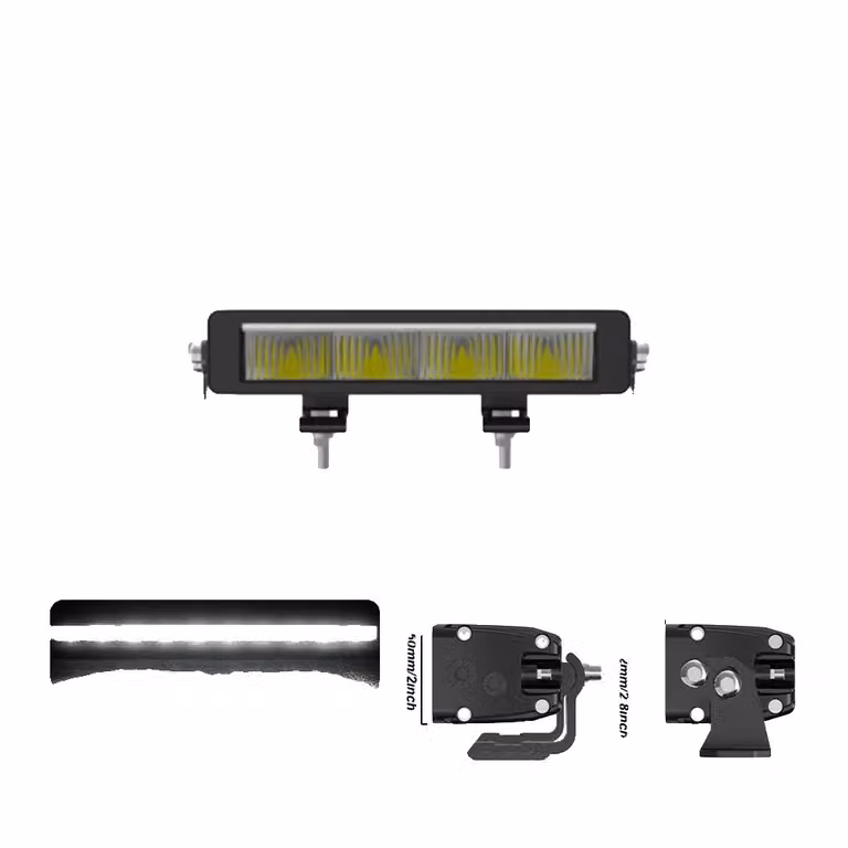 Striscia luminosa a LED, potenza da 40W a 260W, temperatura di colore 6500K, 10 pollici