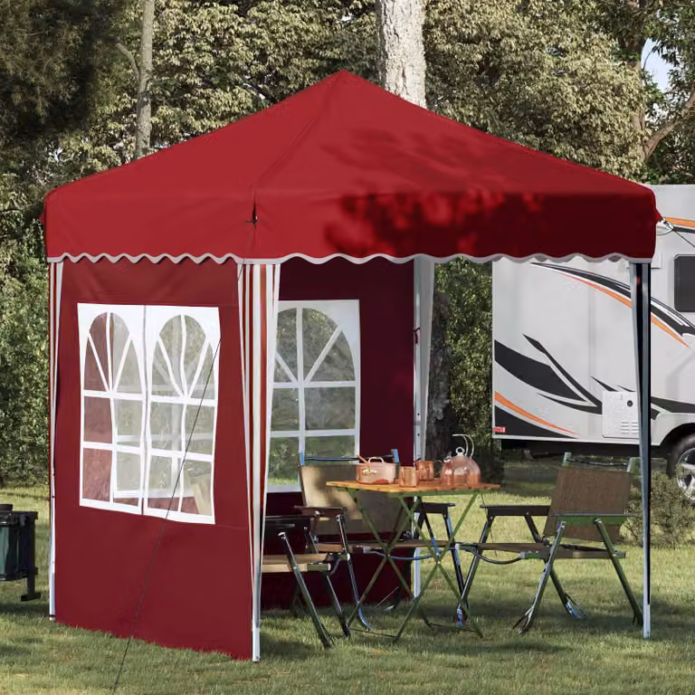 vidaXL Tenda per feste pop-up rossa L/P/H: 195 x 195 x 245 cm