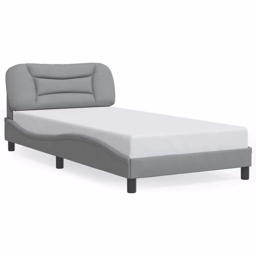 Giroletto moderno vidaXL Hvar con LED e porta USB, Grigio, L/P/H: 100 x 200 cm – 2