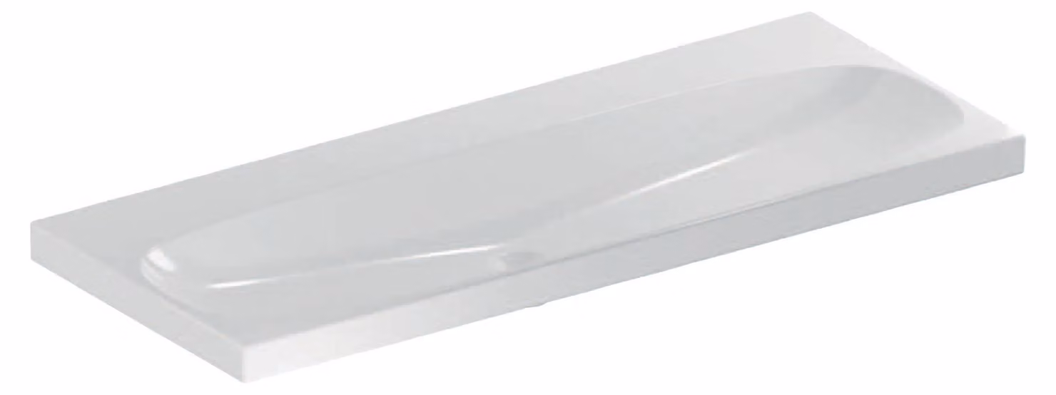 Geberit Acanto lavabo, sans trou pour robinetterie, sans trop-plein, 1200x480mm, 501.880.00.8, 501.880.00.8