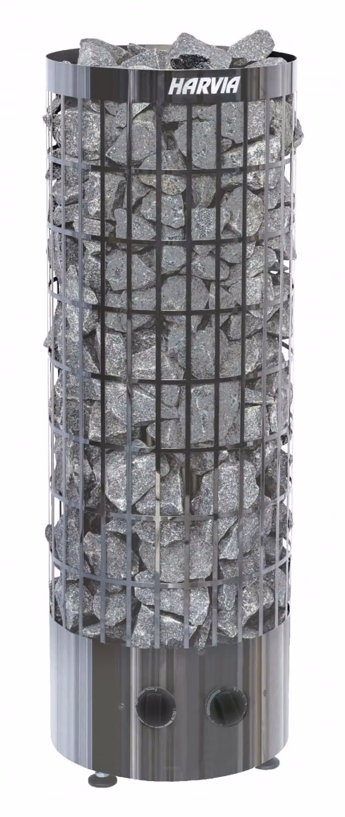 Harvia Cilindro 9,0 kW | comando integrato | cromato nero