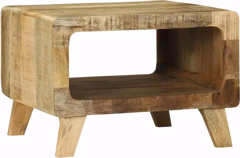 Tavolino da salotto 50 x 50 x 35 cm Legno di mango massello