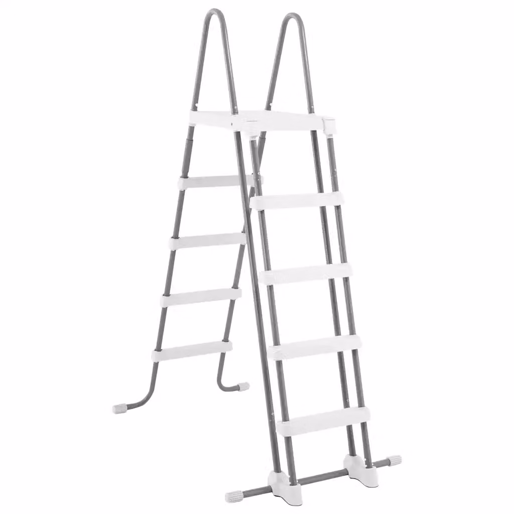 Scala di Sicurezza per Piscina Intex a 5 Gradini, Grigia, Altezza: 132 cm – 2