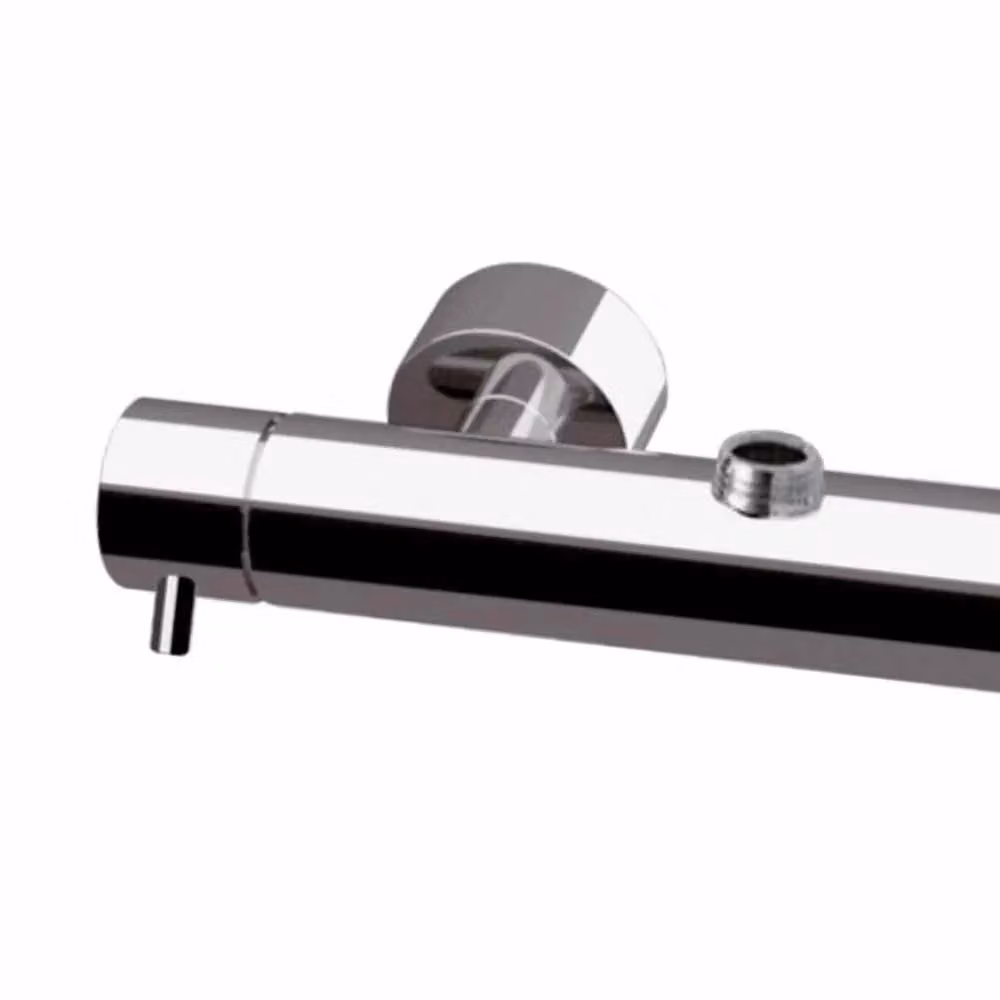 Gruppo doccia a muro esterno Remer serie Minimal in ottone cromato argento – 2