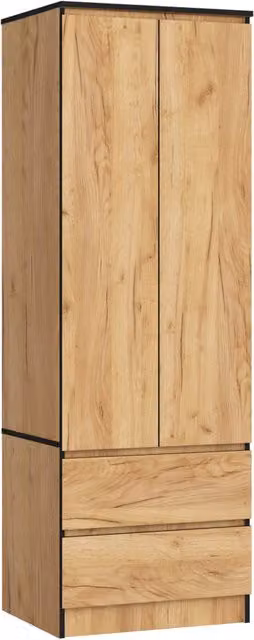 Armadio AKORD S60 Quercia Craft 60 cm 2 ante 2 cassetti 60x51x180 cm