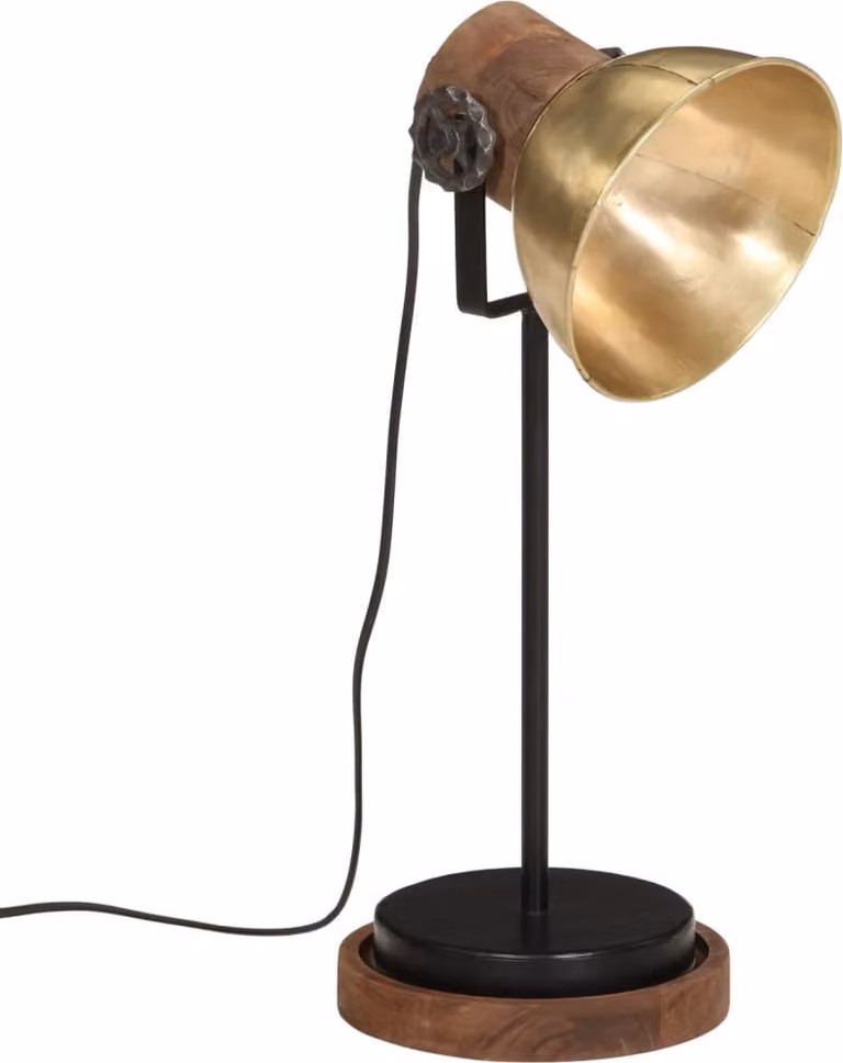 vidaXL Lampada da tavolo 25 W ottone antico 17x17x50 cm E27