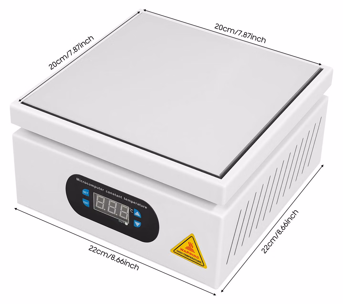 Stazione di riscaldamento, preriscaldamento elettrico, compatibile con la riparazione di circuiti stampati, BIANCO, 220 V