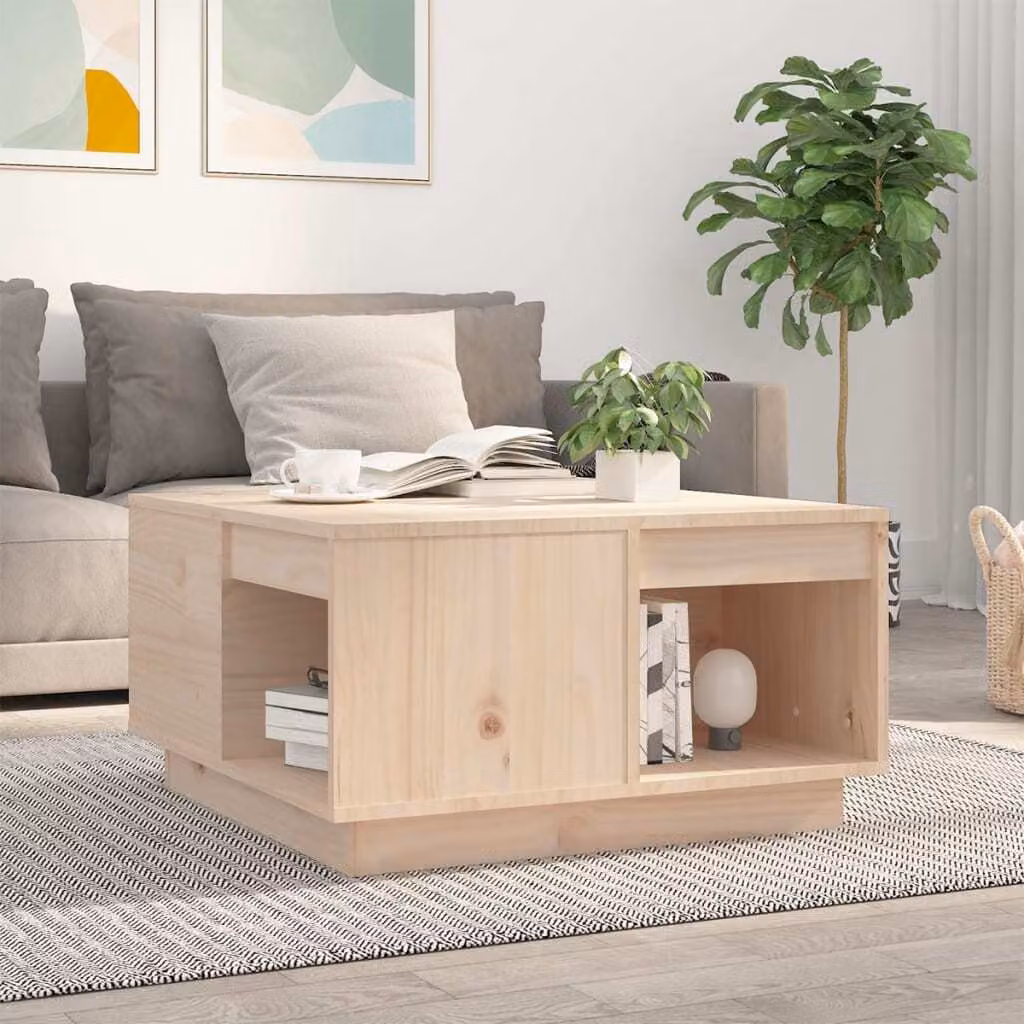 Maison Exclusive - Tavolino da salotto 60x61x32,5 cm in legno massello di pino