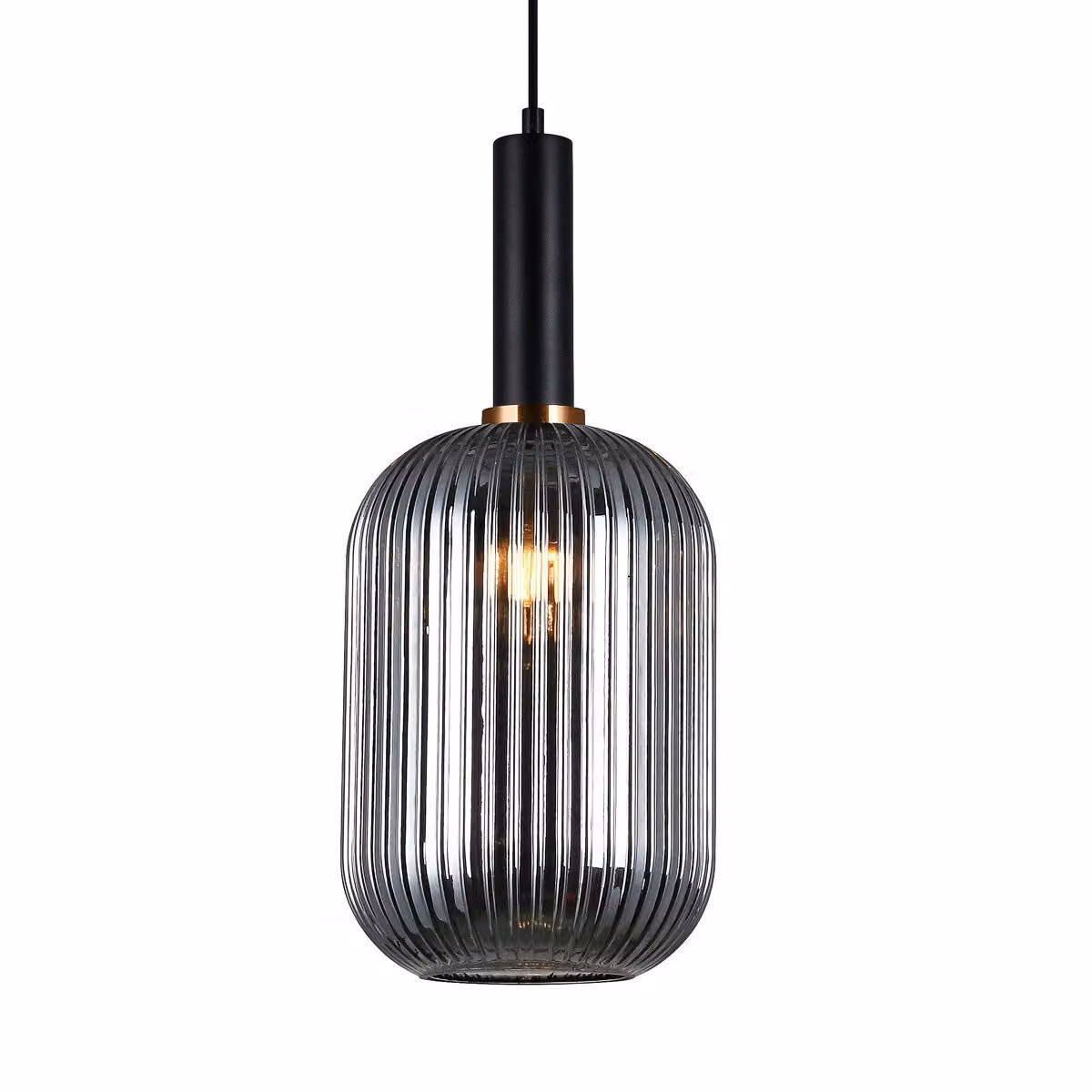 Lampada a sospensione Antiola PND-5588-1L-BK+SG Italux