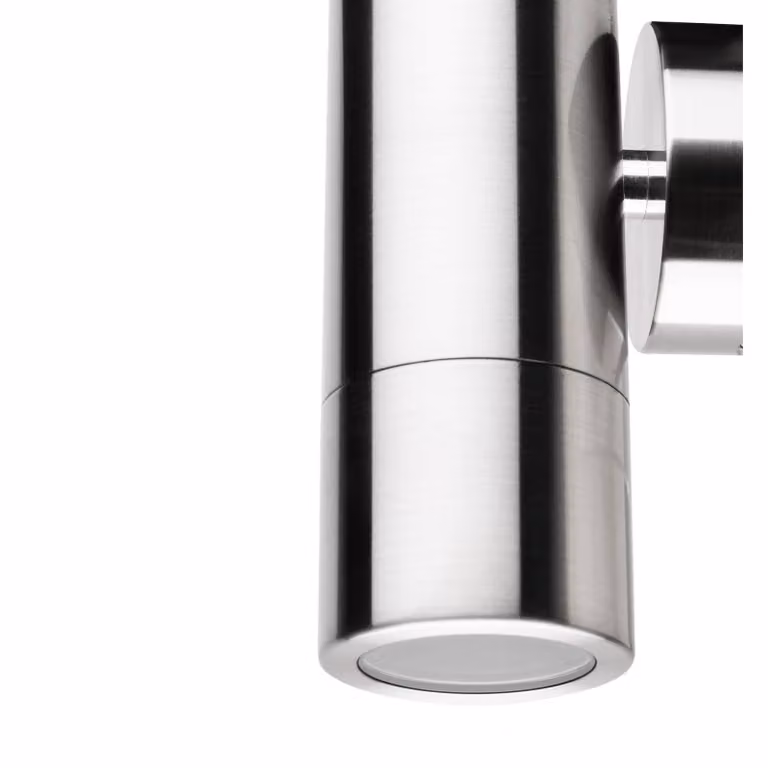 LCD Applique esterni 5121, up&downlight antisalsedine dimmerabile, Alluminio / Grigio / Zincato, Acciaio Inox, Moderno