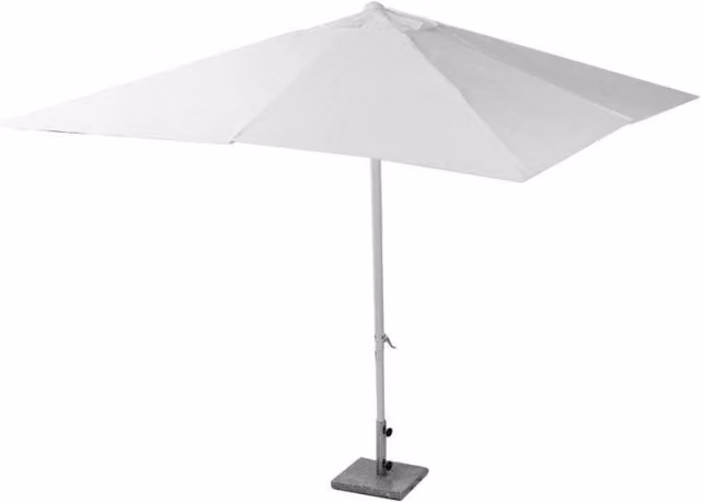 Ombrellone con palo centrale Michigan VACCHETTI in alluminio e poliestere bianco L: 300 cm, H: 265 cm