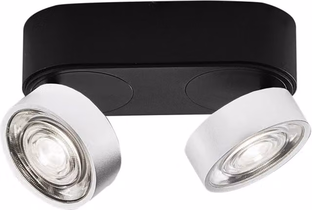 Applique/Plafoniera LED serie HOLE 13W 3000K CRI90 Nero/Bianco - Illuminazione Interni Alta Efficienza - Rossini Illuminazione