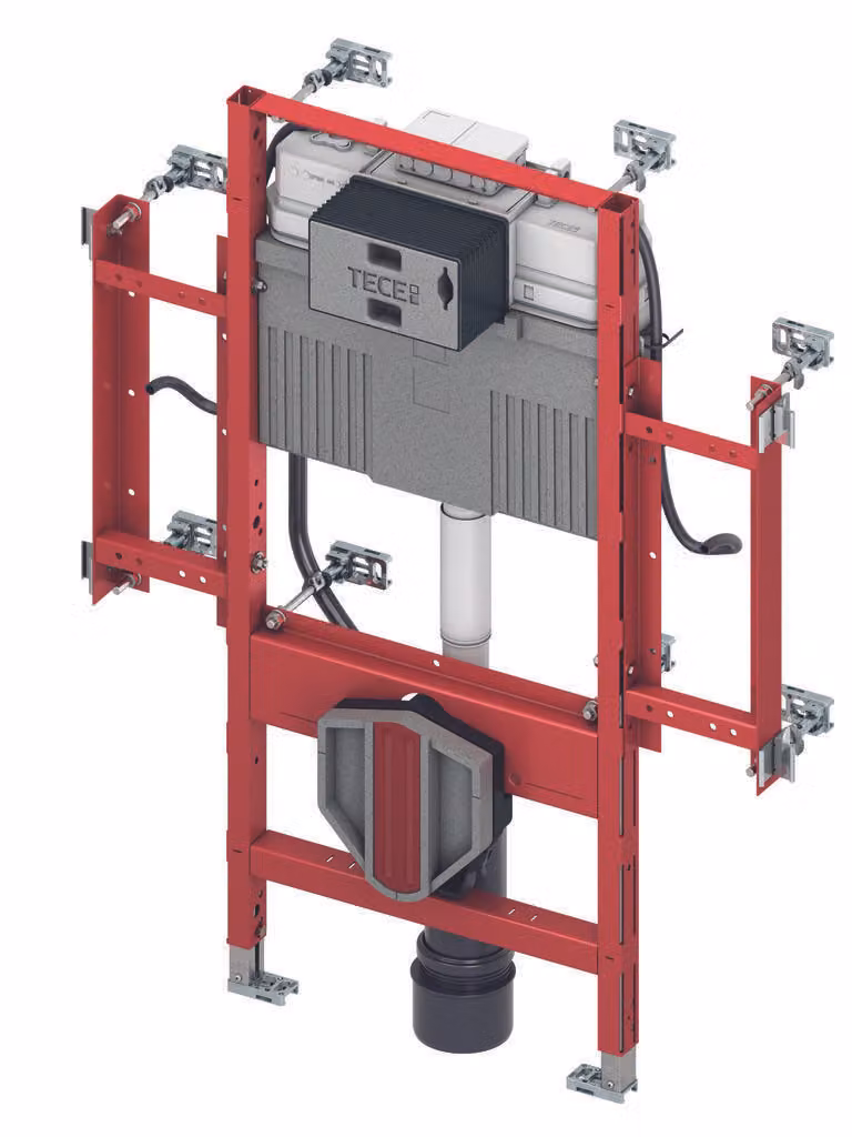 TECEprofil module gérontologique pour WC, avec réservoir de chasse uni, fixation céramique pour 48cm, hauteur 1120mm, 9300309, 9300309