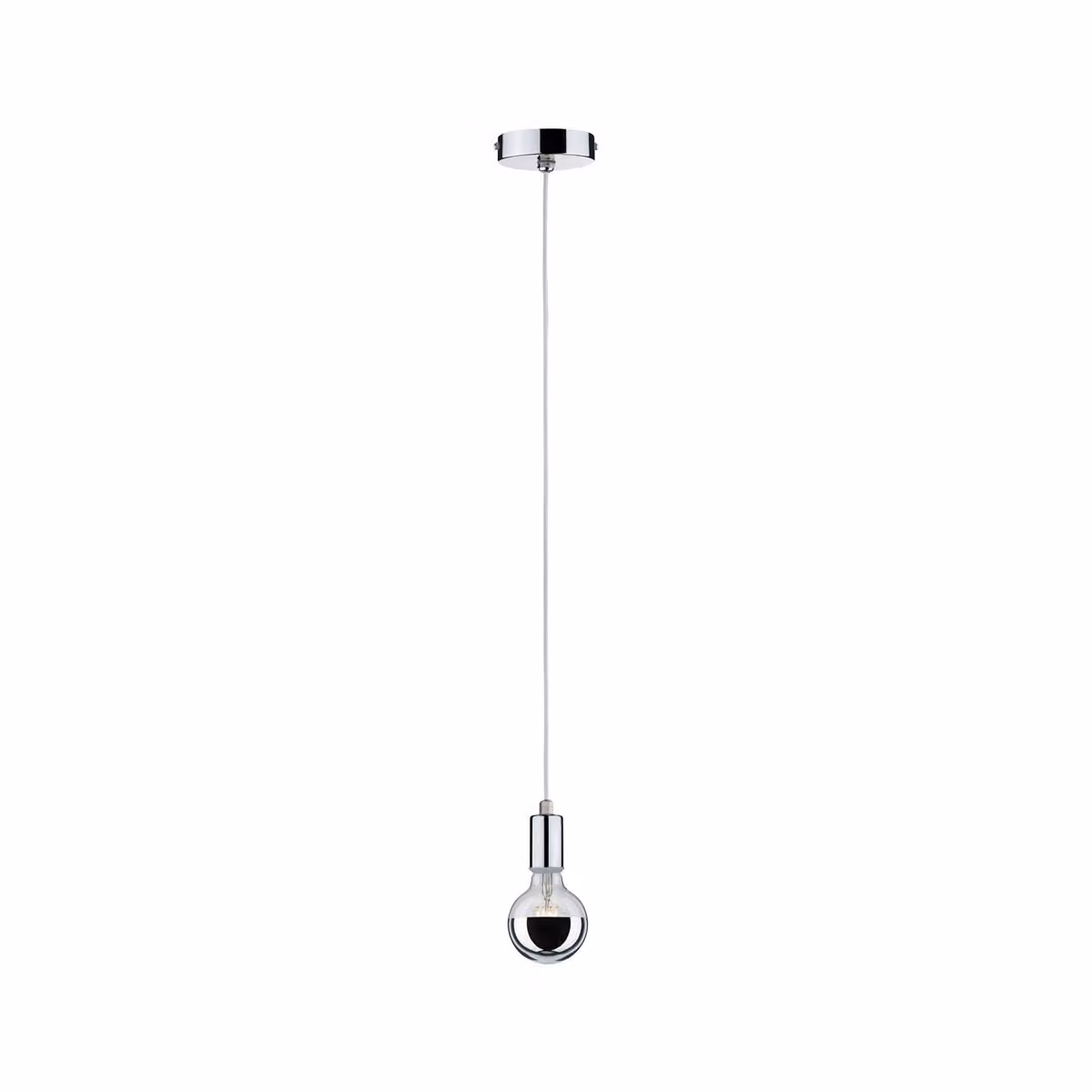 Lampada a sospensione Paulmann, grado di protezione IP44, massimo 20W, attacco E27, cromata, 230V, metallo