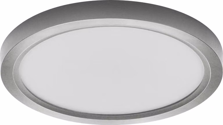 OSRAM Orbis Quickfix 195 mm, plafoniera LED, 16W, 3000K bianco caldo, 1200lm, Click-DIM, argento, plastica/metallo