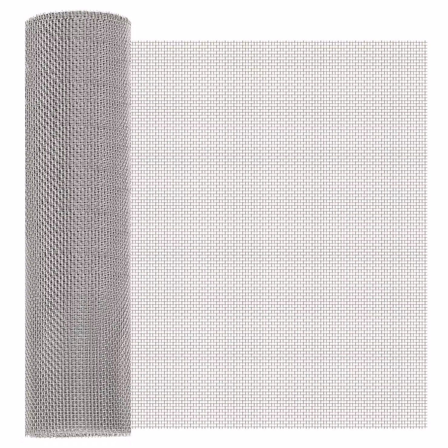 Rete per schermatura vidaXL in acciaio inossidabile Argento L: 1000 cm, H: 40 cm