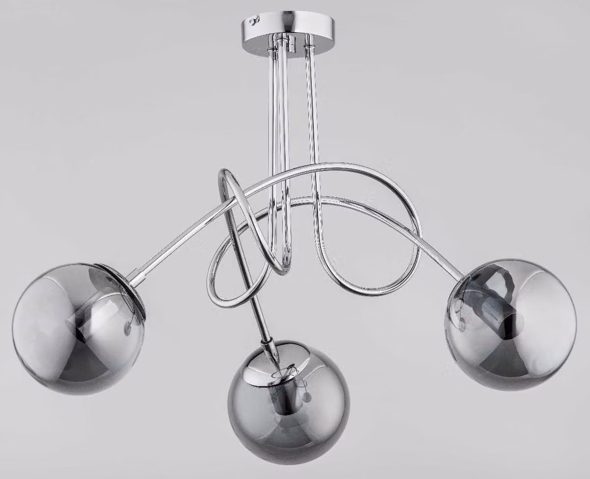 Lampada a sospensione TANGO cromata 3xE14x10W in metallo, dimensioni: 47x58x58 cm, IP20, Alfa