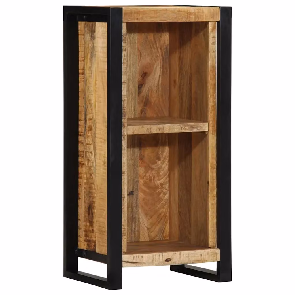 Armadio da notte in legno massello di mango marrone vidaXL L: 40 cm, P: 30 cm, H: 80 cm – 2