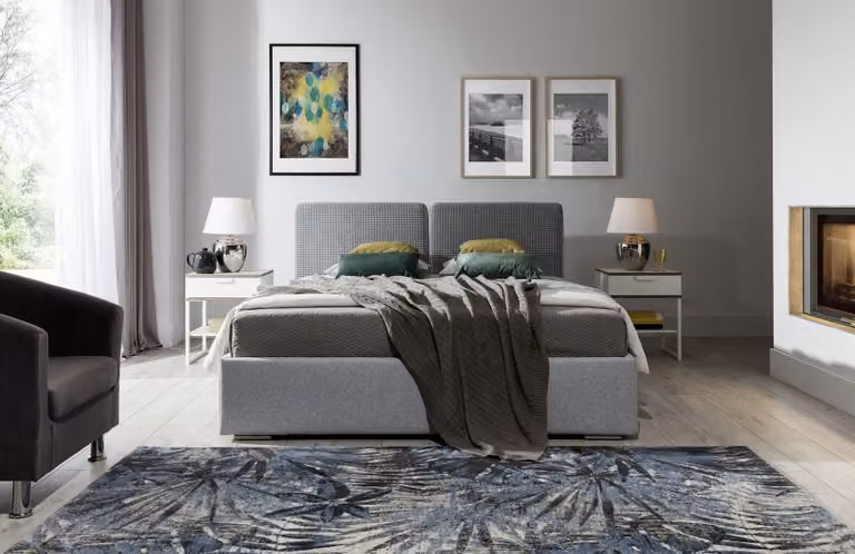 Klassische Designer Bett Schlafzimmer Leder Polster 140x200 Möbel Gestell