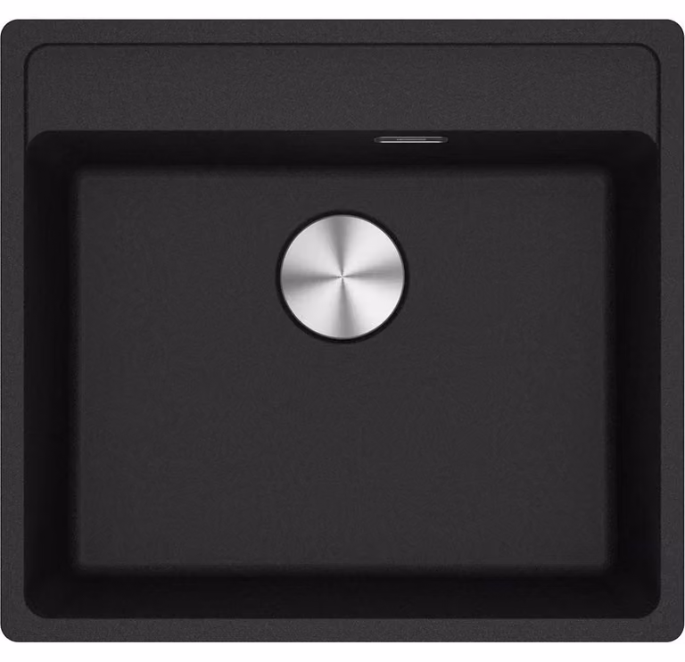 Franke Maris lavabo sotto intonaco Fragranite bacinella MRG 210-52 A Onyx comando manuale da 60 cm 135.0683.034