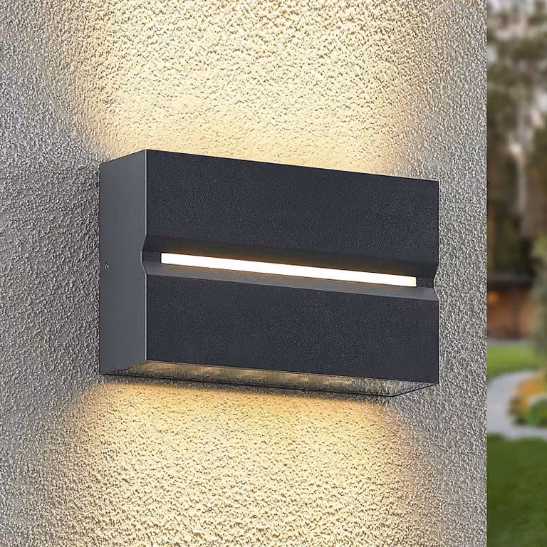 Applique da esterni a LED Itarion PRIOS, Alluminio / Grigio / Zincato, Alluminio, Moderno, Applique LED da esterni