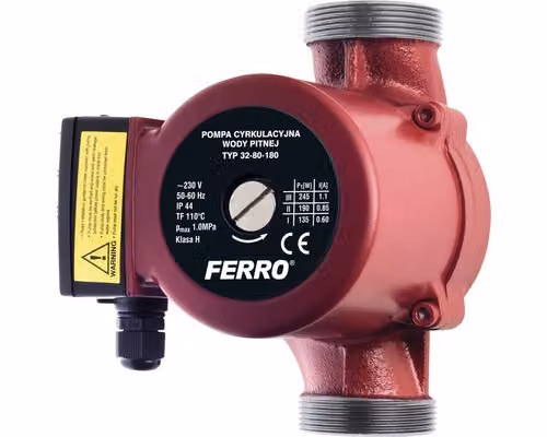 Pompa di circolazione Ferro 32-80-180 per acqua potabile
