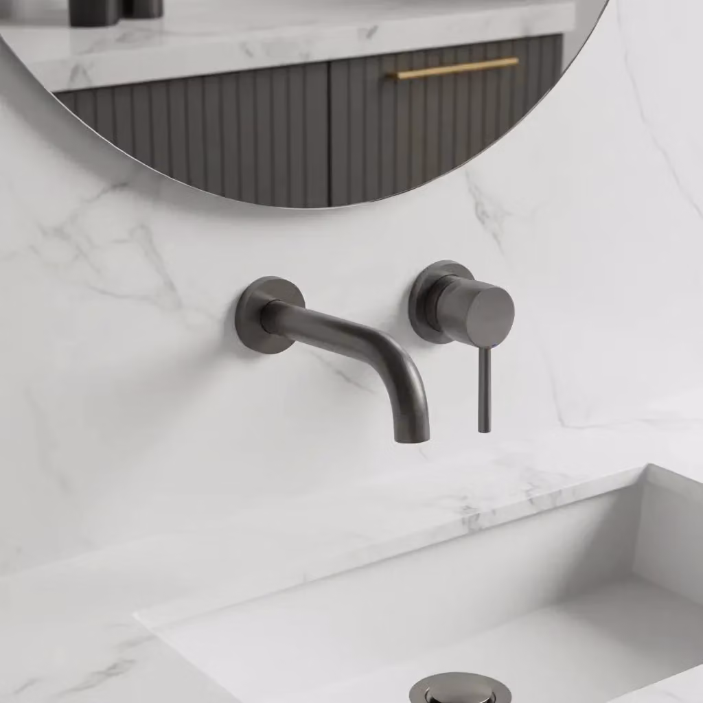 Rubinetto da incasso monocomando Rea Lungo Titan per lavabo in ottone nero opaco – 2