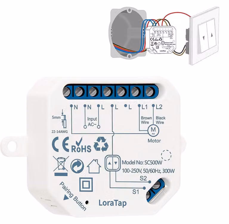 Interruttore Wi-Fi per avvolgibili, con timer e funzionalità avanzate