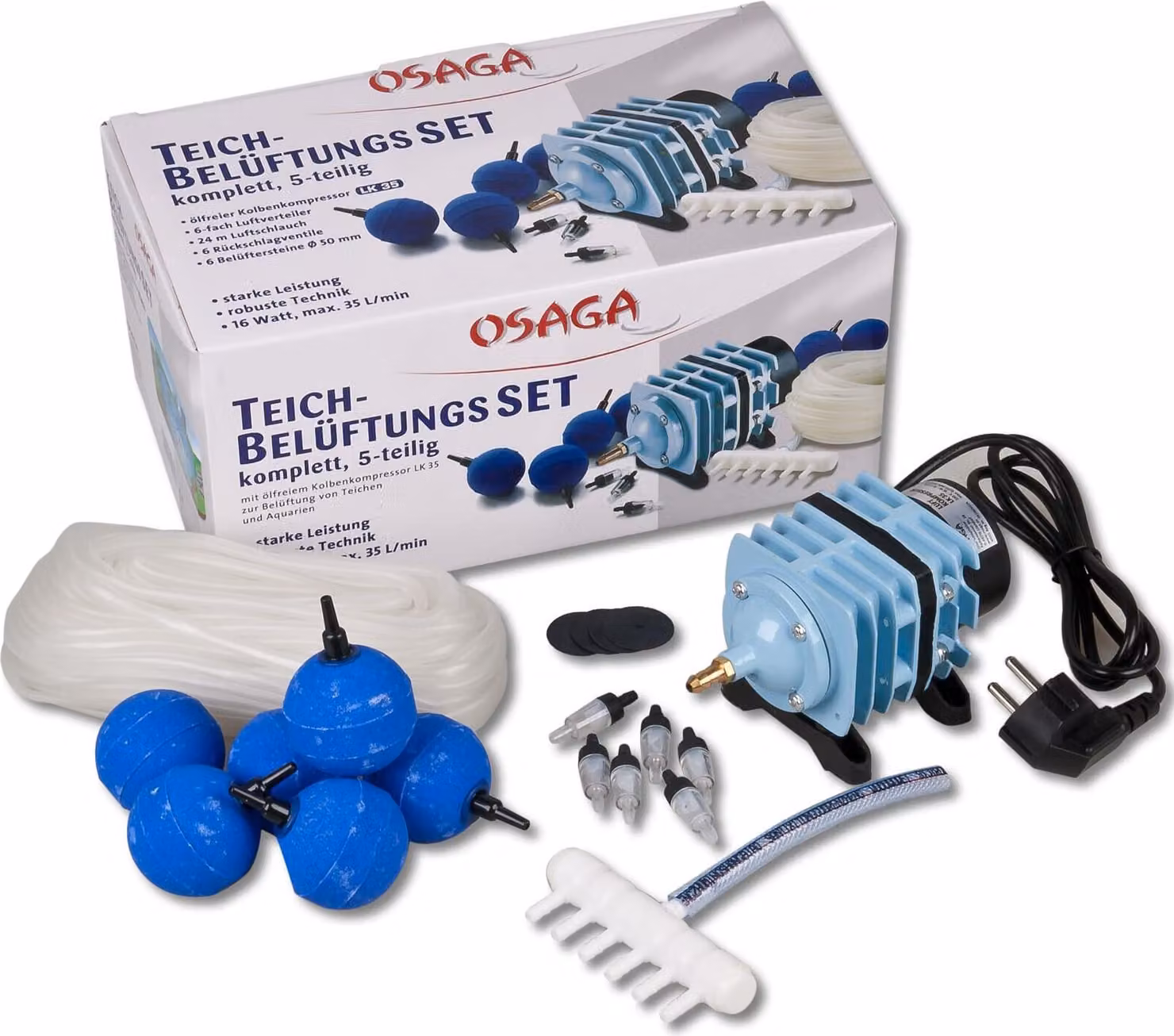 Set di aeratori per laghetti LK 30 completo