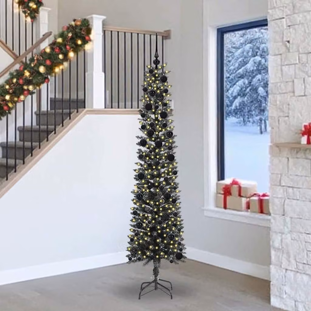 Maison Exclusive - Albero di Natale artificiale con 300 LED e supporto, verde, 240 cm