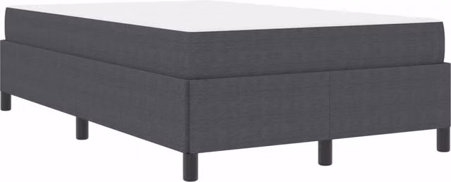 Letto matrimoniale | Letto per adulti | Struttura del letto Grigio scuro 120 x 190 cm Tessuto