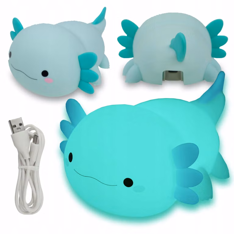 Luce notturna a LED Axolotl blu